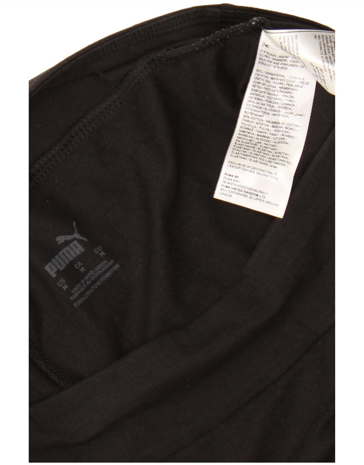 Leggings Puma da donna UK 12 medio nero cotone