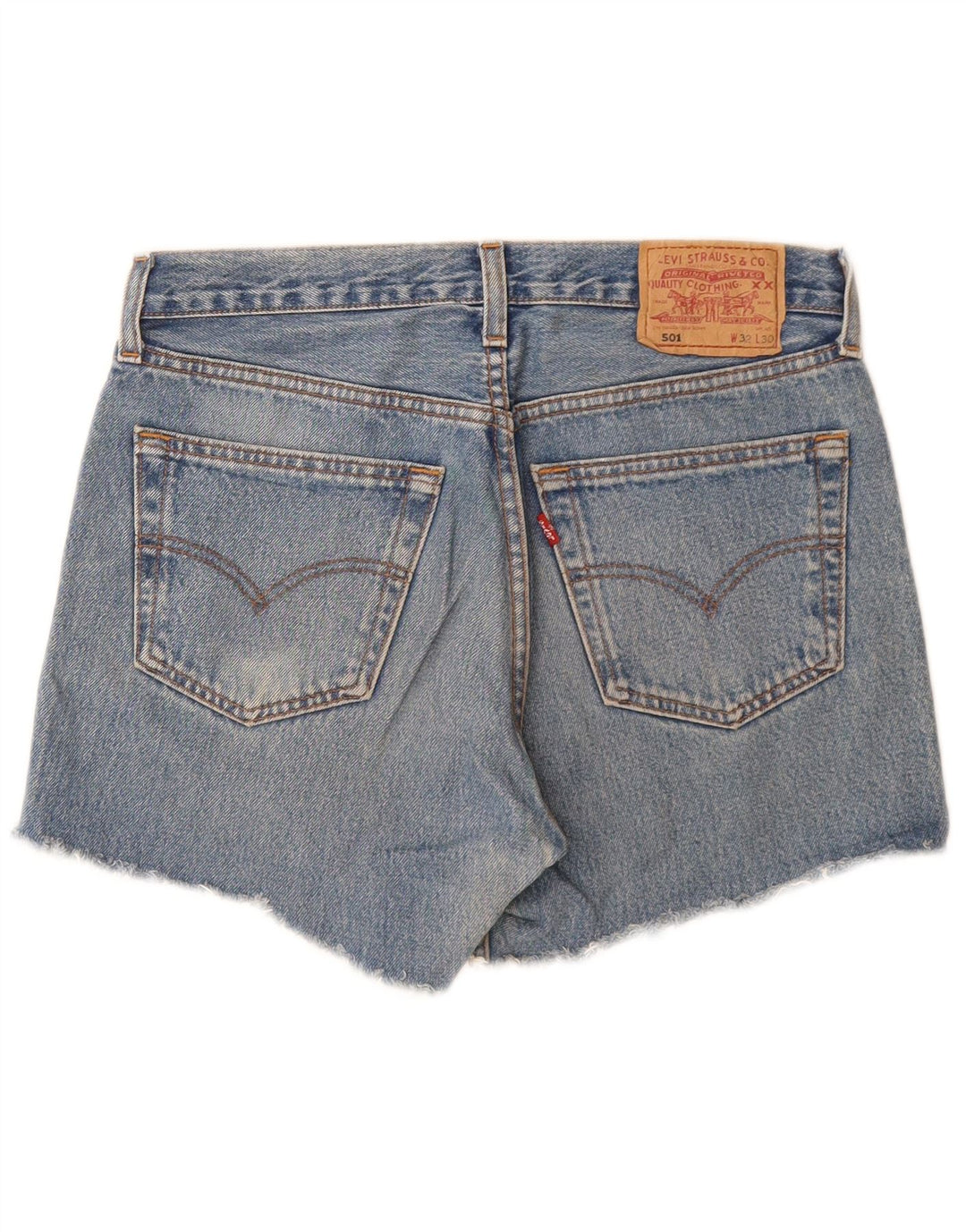 Pantaloncini di jeans Levi's 501 da donna W32 grandi blu