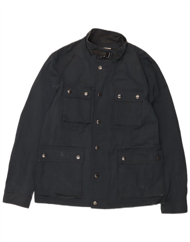 Giacca utility da uomo Zara UK 42 XL poliestere blu navy