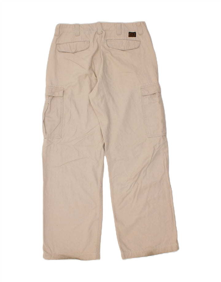 MAVERICK Mens Straight Cargo Trousers W33 L34  Beige Cotton Vintage MAVERICK and Second-Hand MAVERICK from Messina Hembry 