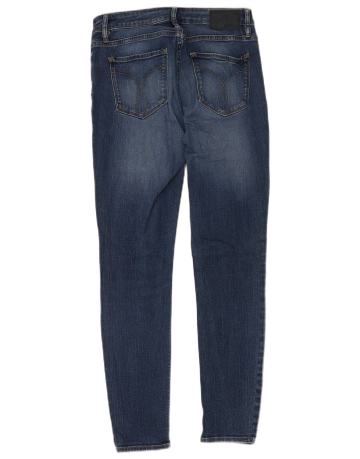 CALVIN KLEIN Jeans skinny legging da donna W28 L29 Cotone blu