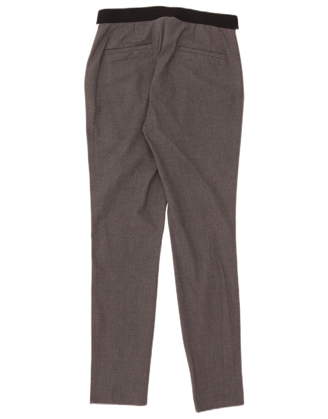 Pantaloni da abito slim da donna Zara medi W28 L27 poliestere grigio