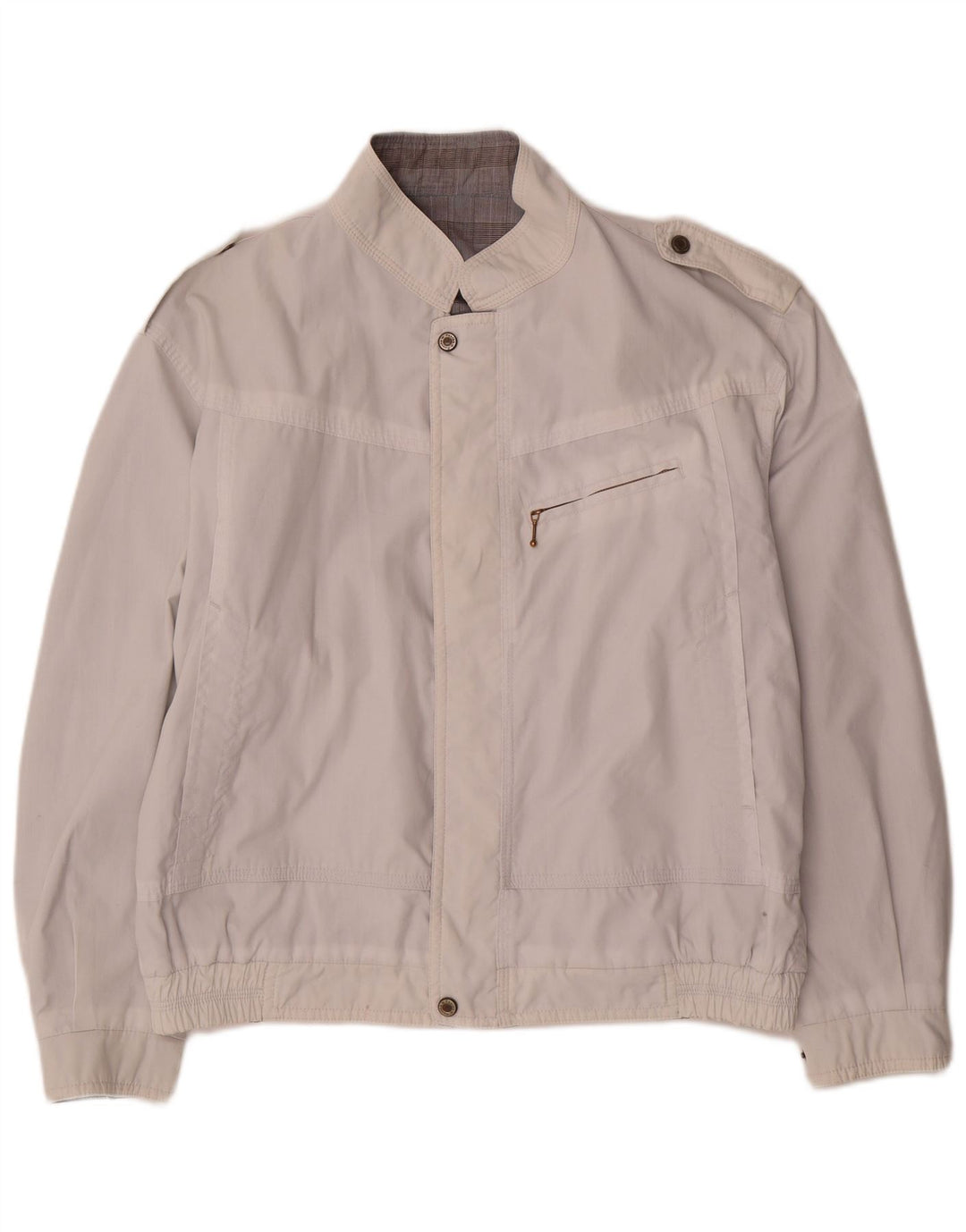 Giacca Militare Reversibile Uomo Faciba IT 50 Large Poliestere Bianco