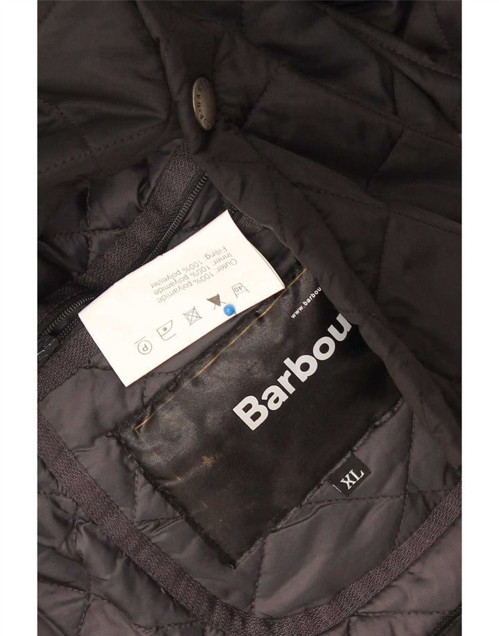 Cappotto trapuntato da uomo Barbour UK 44 XL nero in poliammide