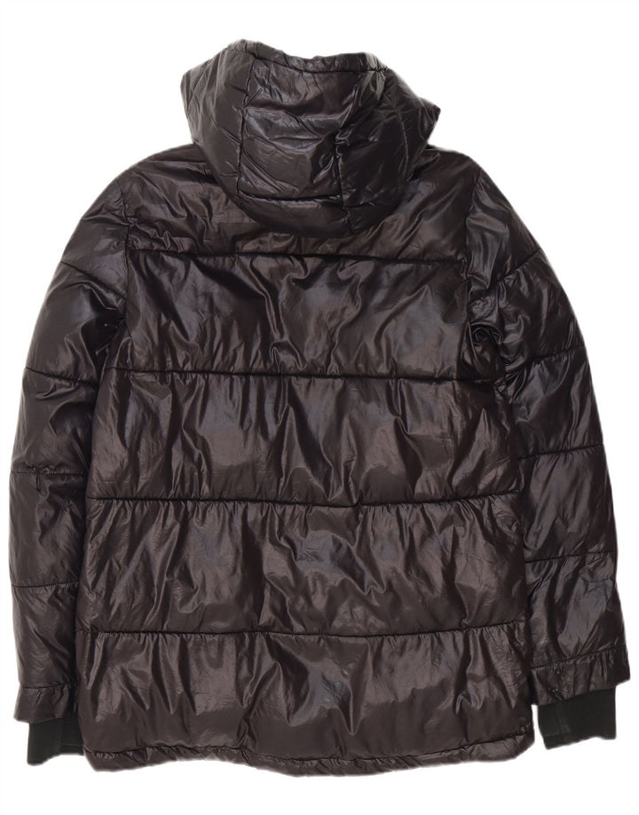 Giacca imbottita con cappuccio da uomo Michael Kors UK 38 poliestere nero medio