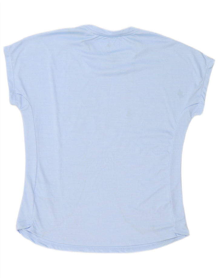 T-shirt grafica da donna Adidas Top UK 16/18 grande blu poliestere