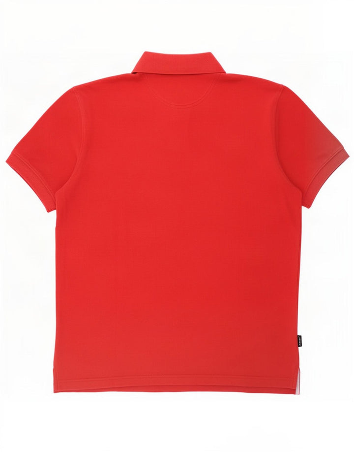 Polo da uomo Massimo Dutti XL in cotone rosso