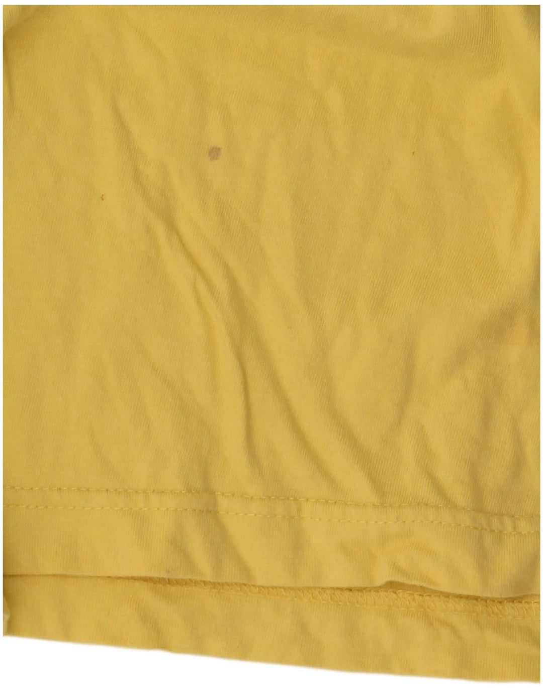 Stefanel T-shirt grafica da uomo grande in cotone giallo