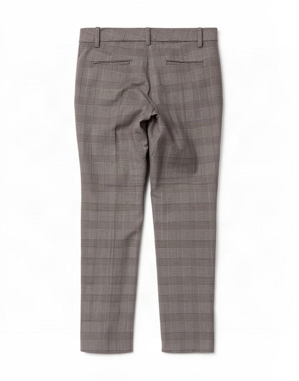 Pantaloni chino slim da donna Zara EU 40 medi W30 L27 grigio pied de poule
