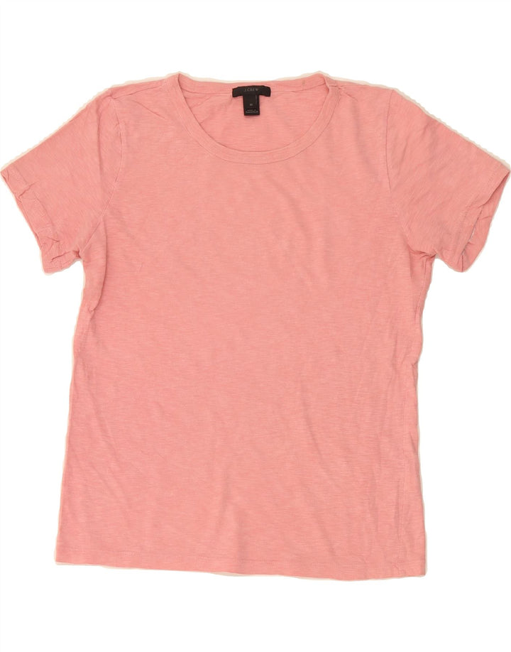 J. CREW Womens T-Shirt Top UK 12 Medium Pink Cotton Vintage J. Crew and Second-Hand J. Crew from Messina Hembry 