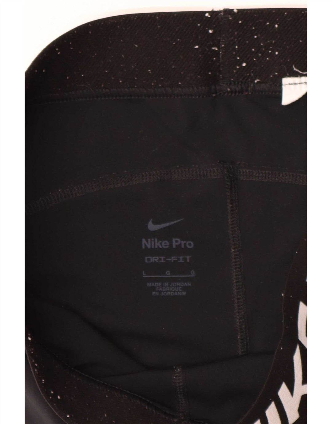 Leggings grafici Nike Dri Fit da donna UK 14 grandi neri