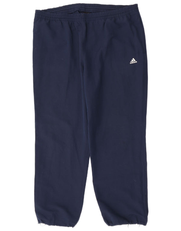 Pantaloni da tuta Adidas Climalite da uomo 2XL poliestere blu navy
