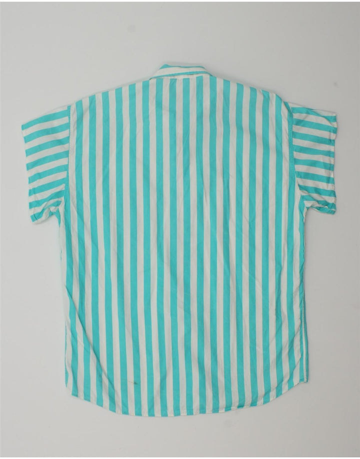 Camicia a maniche corte da uomo Carrera a righe blu medio
