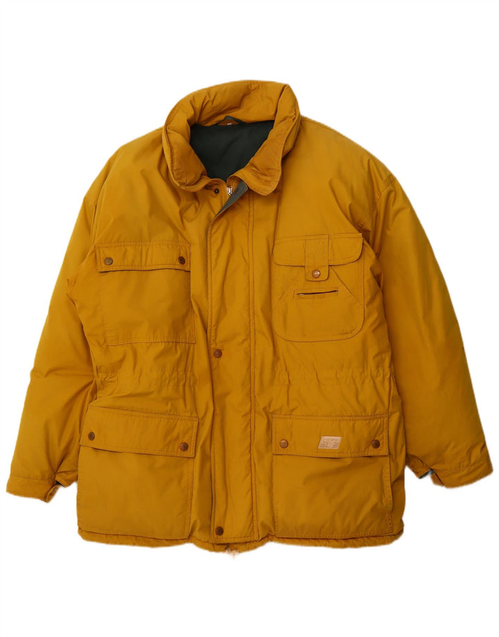 Giacca imbottita con cappuccio da uomo Edelweiss UK 40 Large Giallo Poliestere