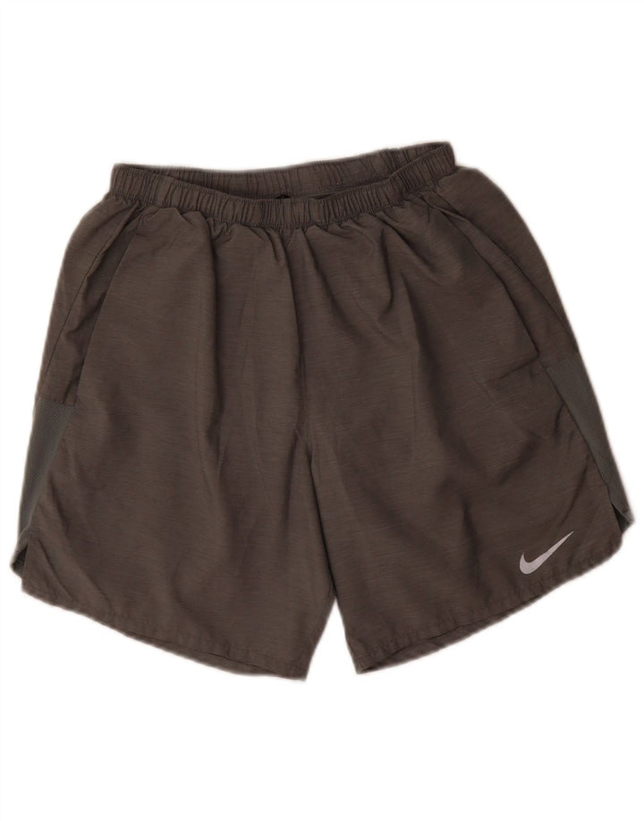 Pantaloncini sportivi Nike Dri Fit da uomo piccoli in poliestere grigio
