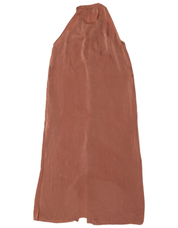 Abito chemisier senza maniche da donna Zara UK 6 XS poliestere rosa