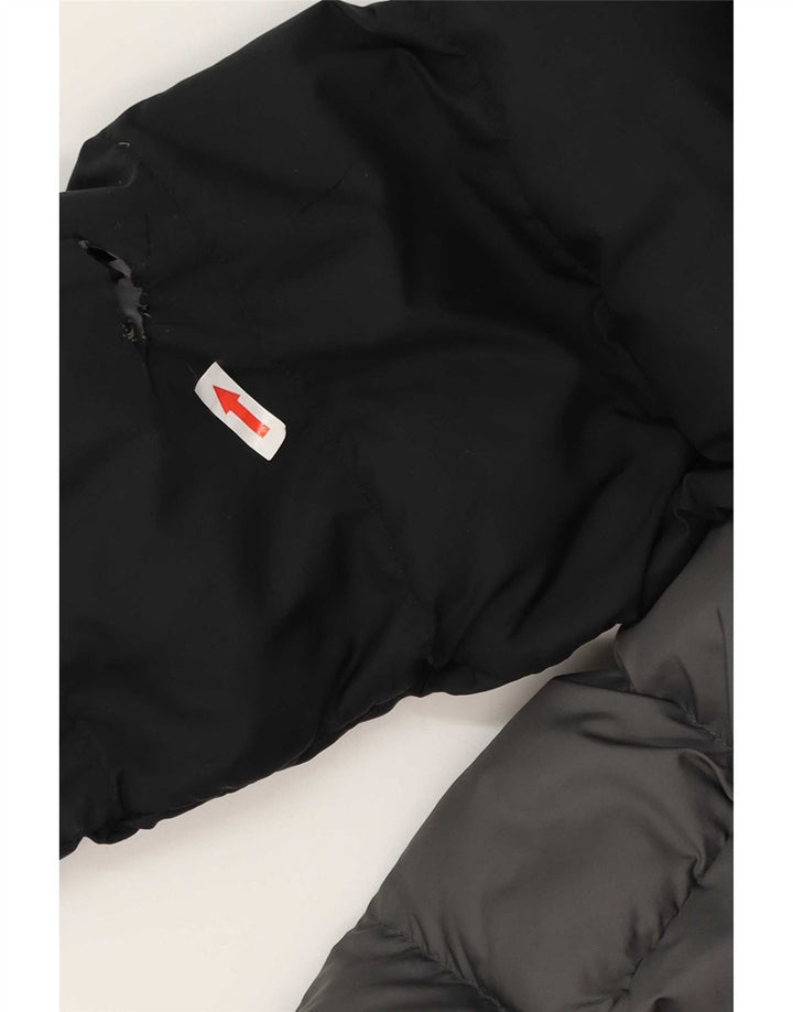 Giacca imbottita con cappuccio Adidas da bambino 13-14 anni Colorblock grigio