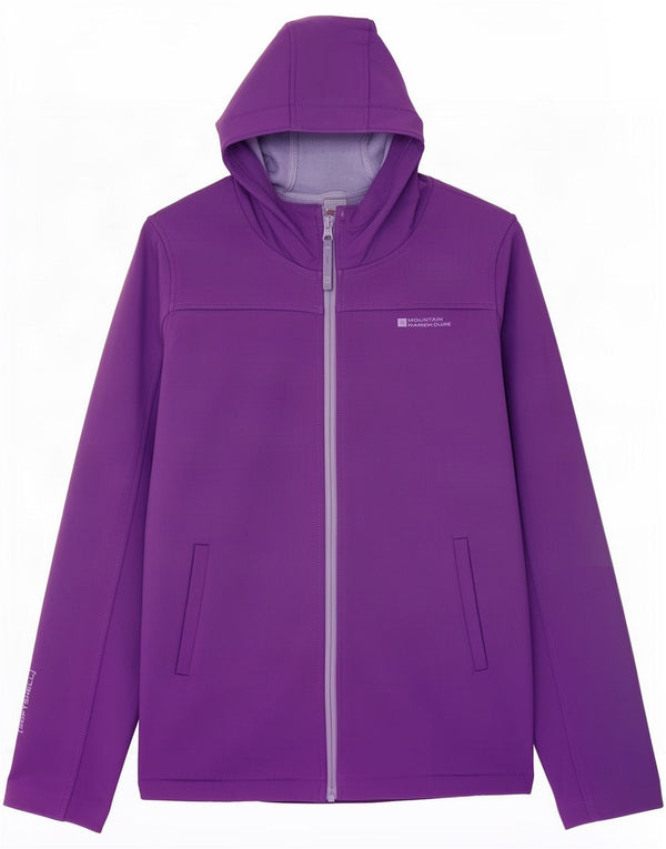 Giacca a vento con cappuccio per ragazze Mountain Warehouse 12-13 anni Viola