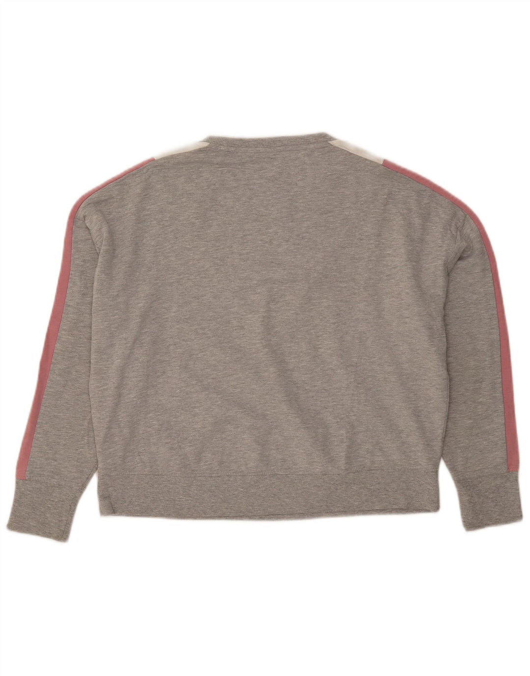 Felpa corta da donna Marks & Spencer UK 12 Colorblock grigio medio