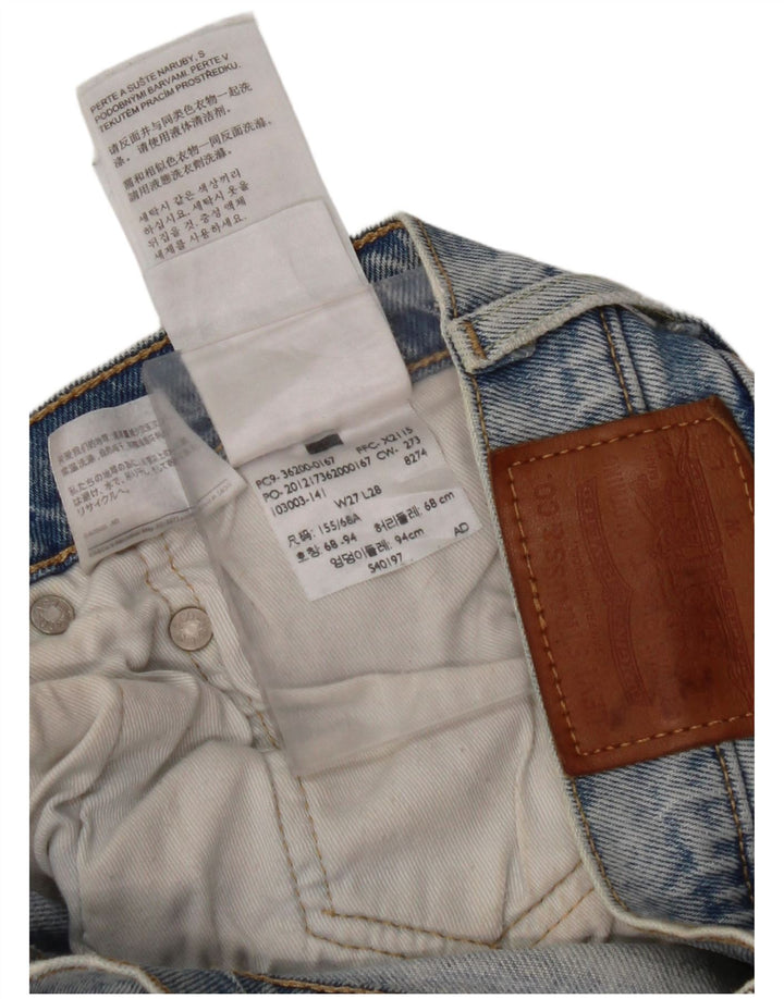 Jeans dritti da uomo LEVI'S W27 L28 in cotone blu