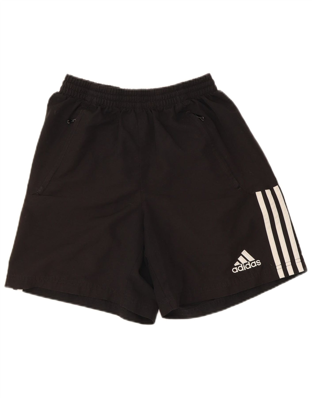 Pantaloncini sportivi da donna Adidas UK 12 Medium Nero Colourblock Poliestere