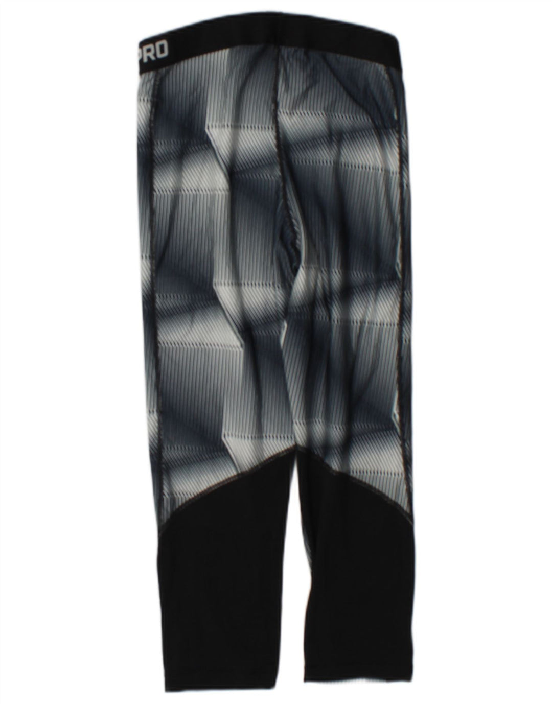 Leggings Nike Dri Fit Capri da donna UK 12 Poliestere geometrico grigio medio