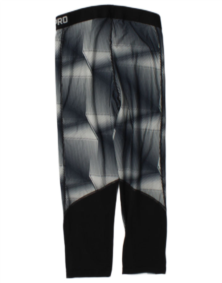 Leggings Nike Dri Fit Capri da donna UK 12 Poliestere geometrico grigio medio