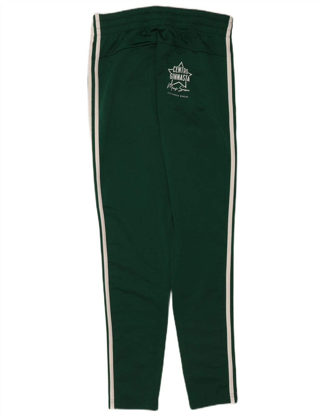 Pantaloni da tuta con grafica Adidas da donna UK 8/10 Small Verde Poliestere