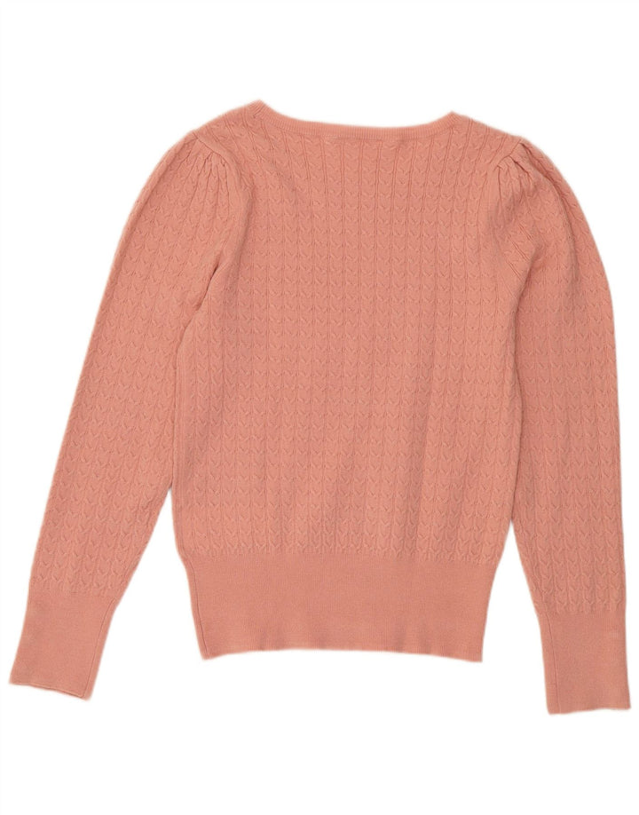 Maglione maglione con scollo a barca da donna Naf UK 12 Viscosa rosa medio