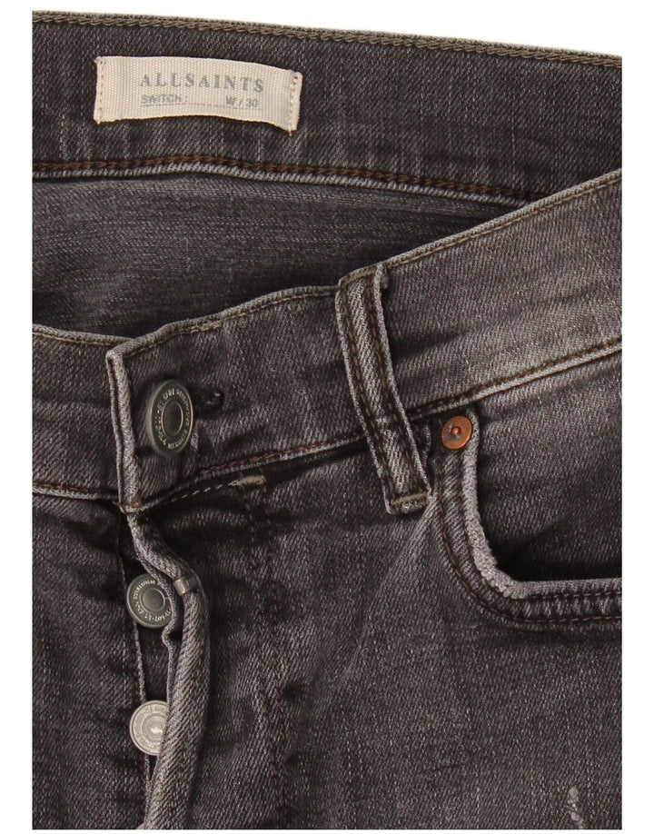 Pantaloncini di jeans da uomo All Saints W30 Grigio medio