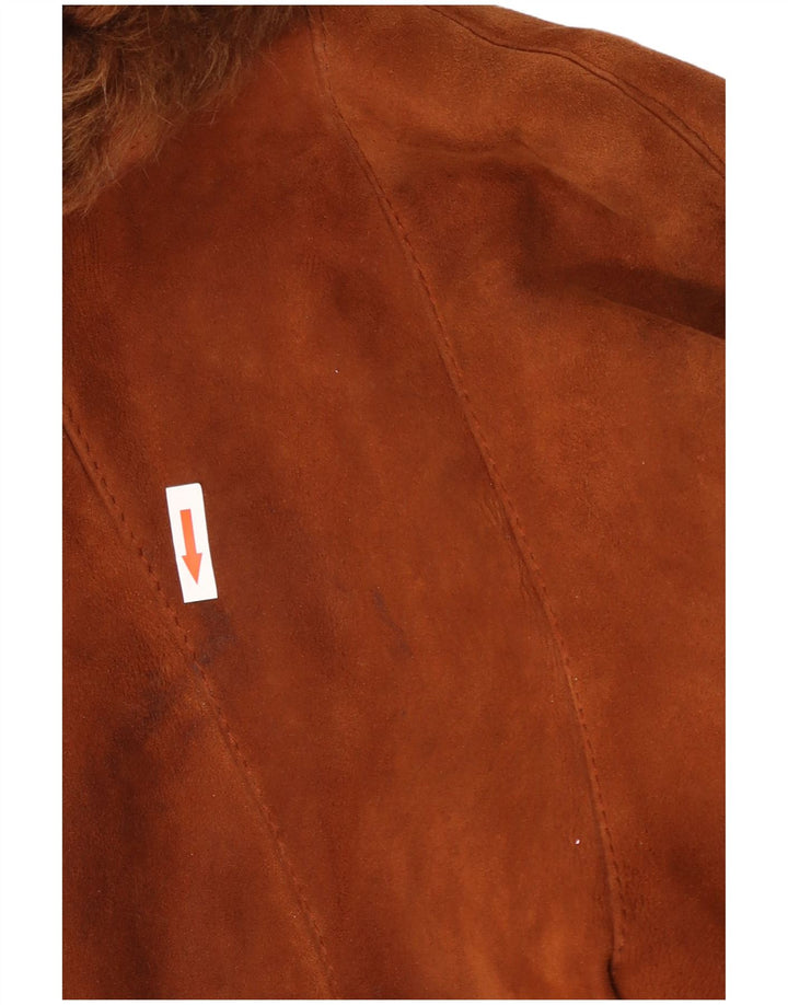 Cappotto Shearling Oversize da Donna AC IT 42 Marrone Medio