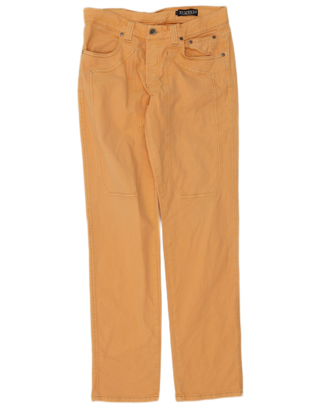 Jeans dritti da uomo Jeckerson W33 L33 cotone arancione