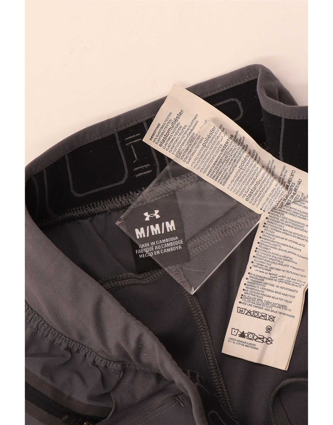 Pantaloni da tuta con grafica da uomo Under Armour Pantaloni da jogging Poliestere grigio medio