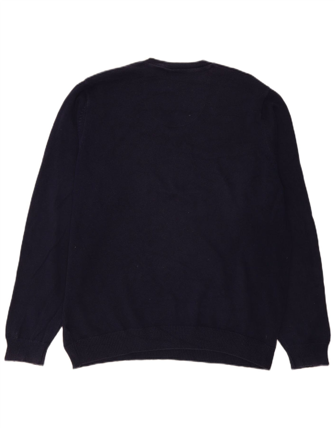 Maglione da uomo Marks & Spencer vestibilità regolare con scollo a V grande blu navy