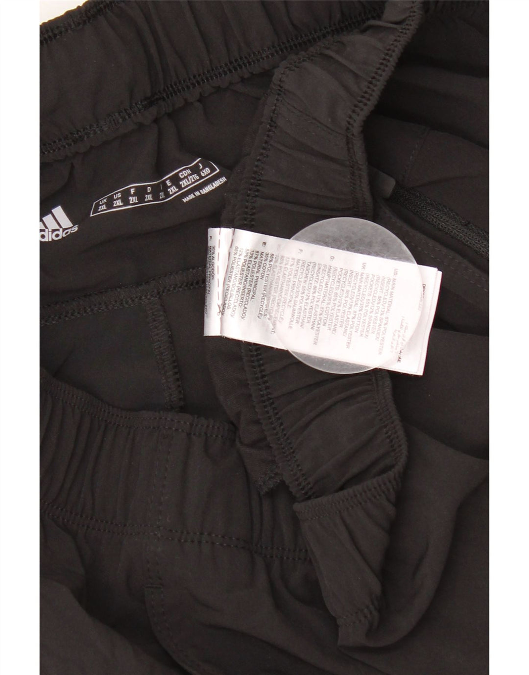 Pantaloncini sportivi da uomo Adidas Bermuda 2XL poliestere nero