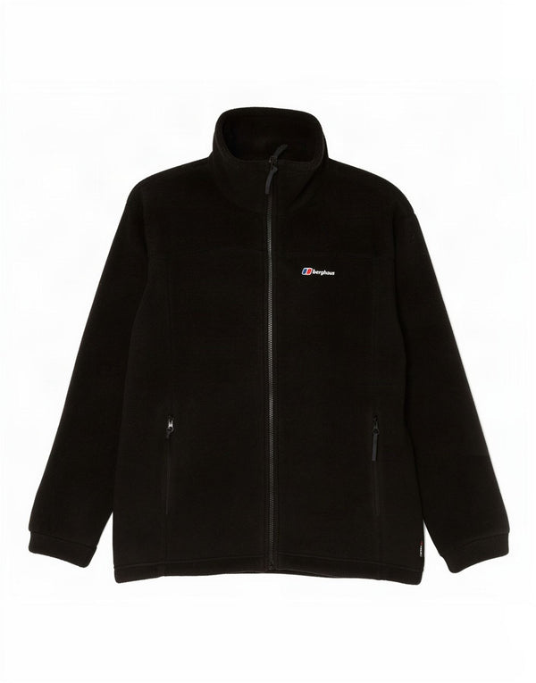Giacca in pile foderata da donna Berghaus UK 14 grande poliestere nero