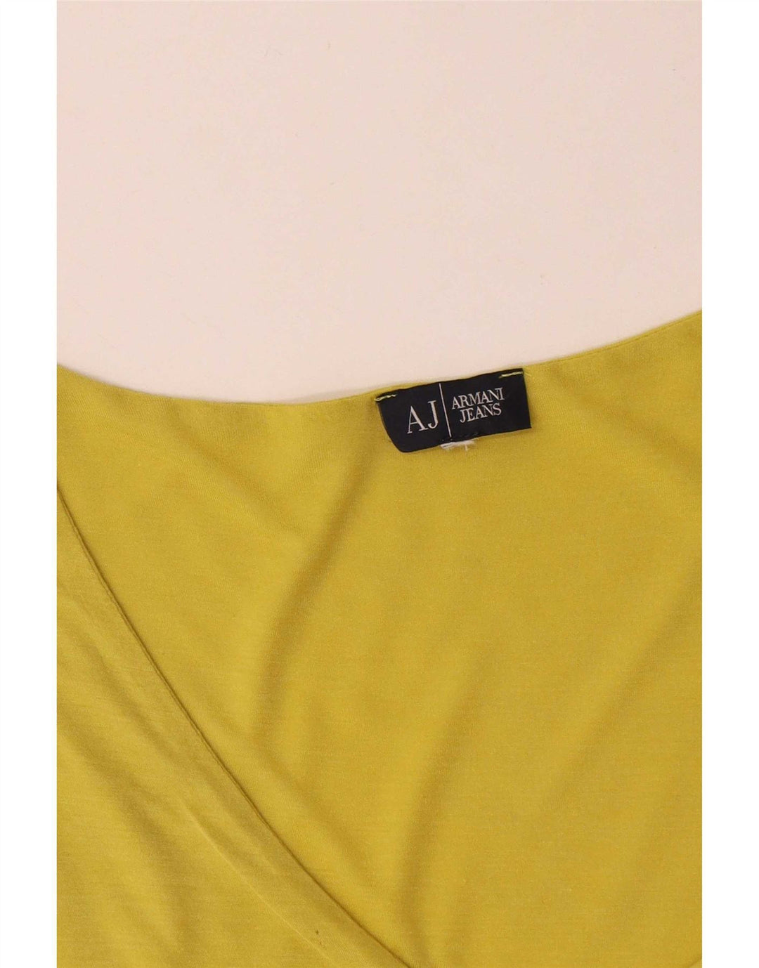 Top manica lunga da donna Armani UK 14 giallo medio