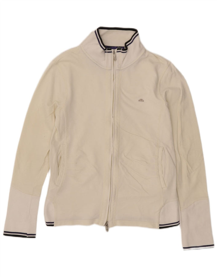 Giacca da tuta da donna Ellesse UK 12 Cotone a righe bianche medie