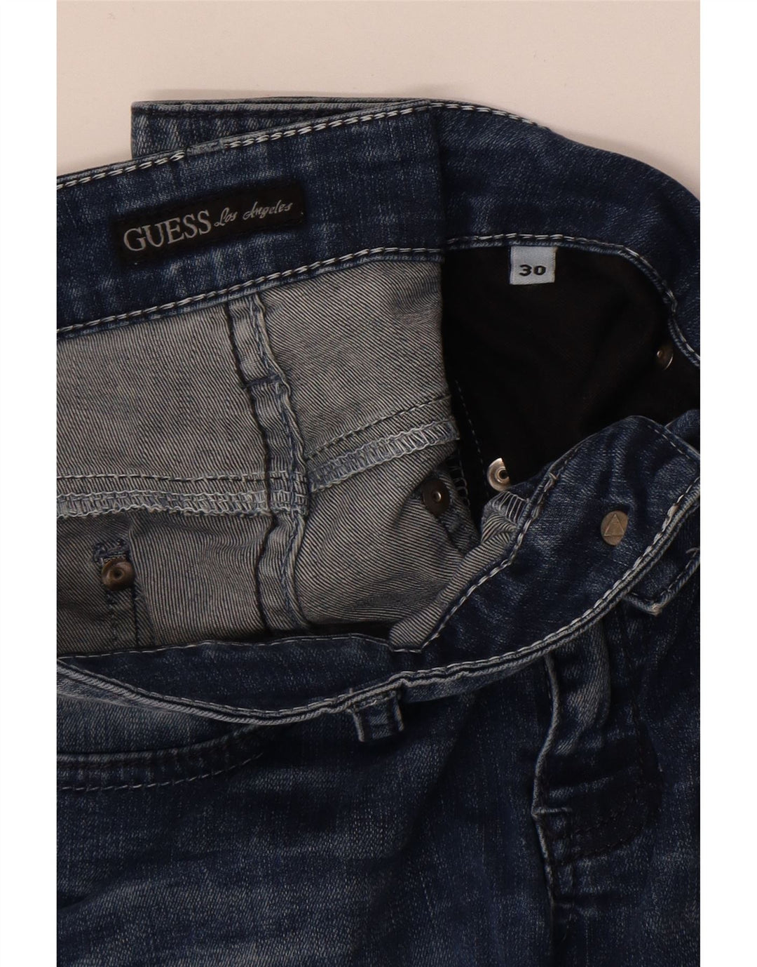 Jeans dritti Nicole da donna Guess W30 L30 Blu navy