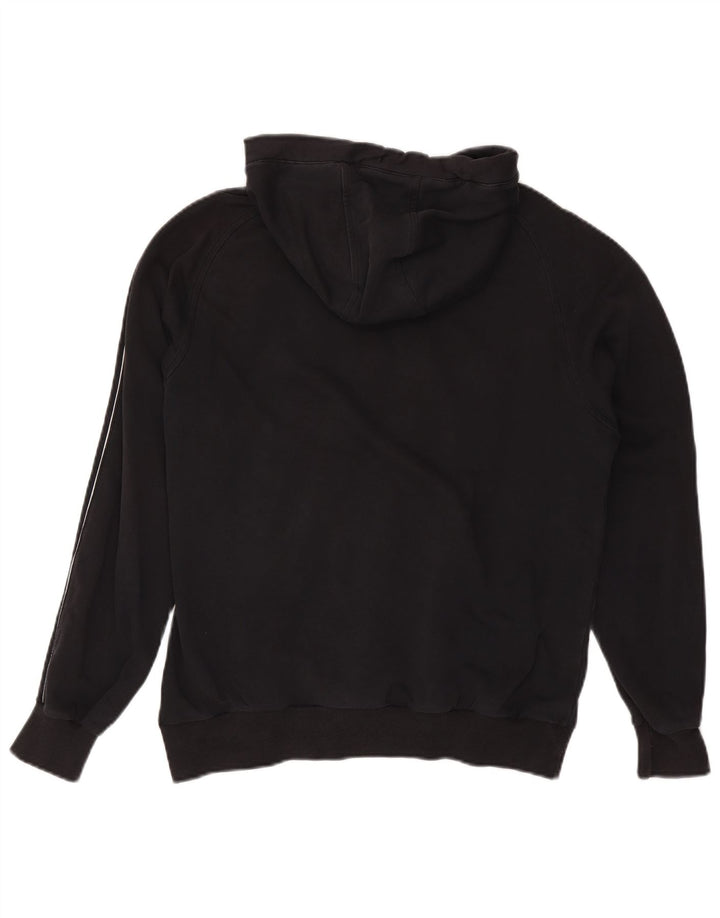 Maglione con cappuccio grafico da uomo CHAMPION grande in cotone nero