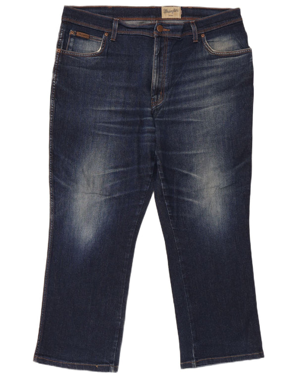 Jeans dritti Wrangler Texas Regular Fit da uomo W40 L30 in cotone blu navy