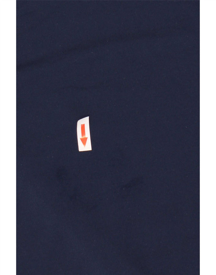 Polo Adidas da uomo piccola in poliestere color block blu navy