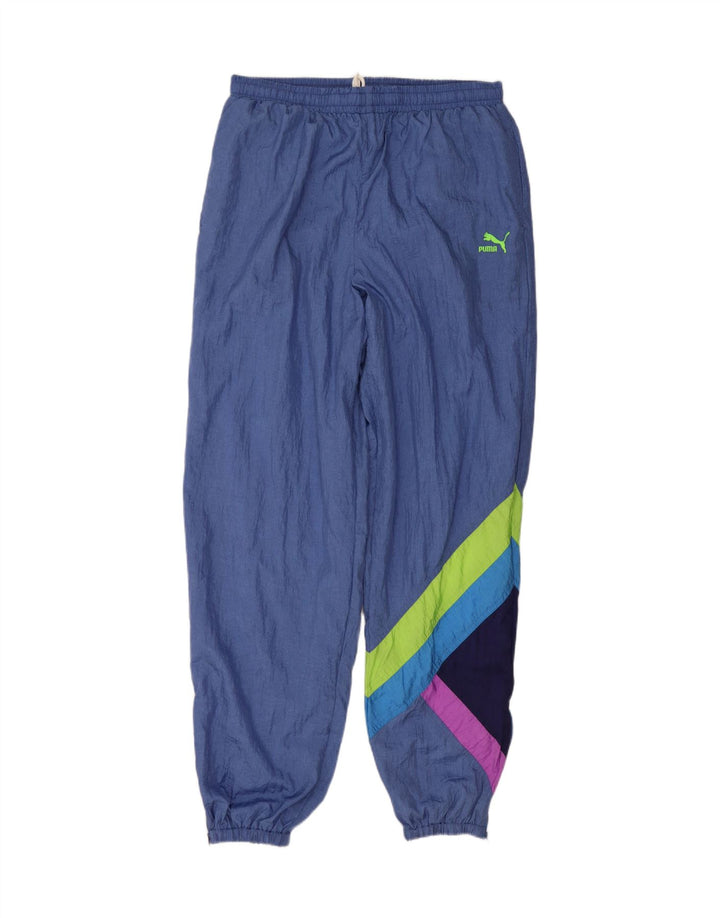 PUMA Mens Tracksuit Trousers Joggers XL  Blue Colourblock Polyamide Vintage Puma and Second-Hand Puma from Messina Hembry 