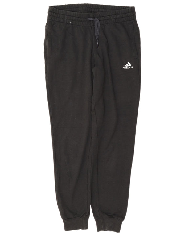 Pantaloni da tuta con grafica Adidas da donna Joggers UK 8/10 Small Cotone nero