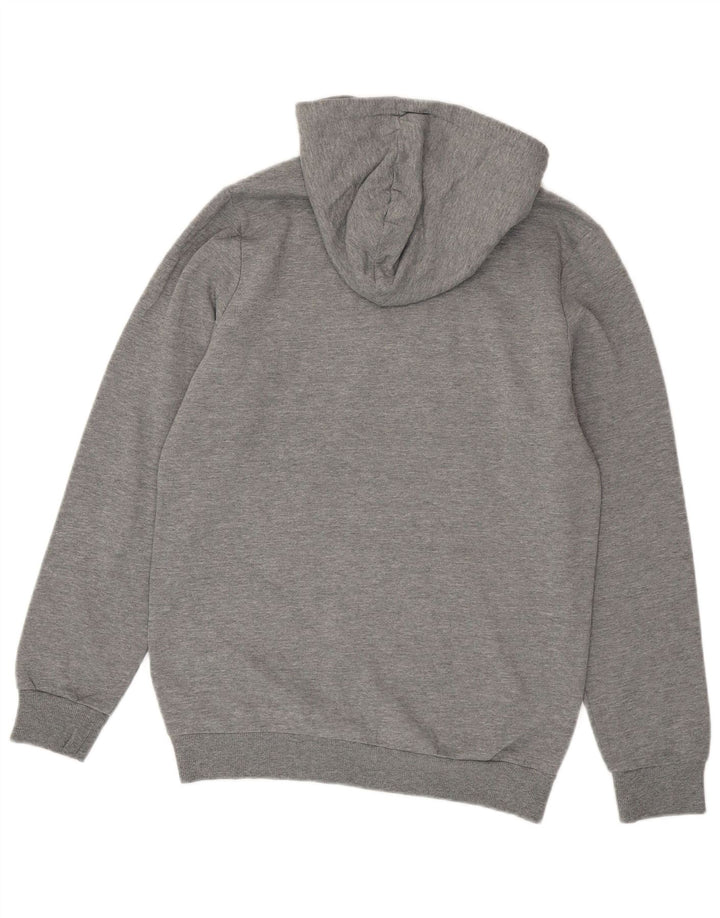 Felpa con cappuccio grafica da uomo Puma piccola grigia