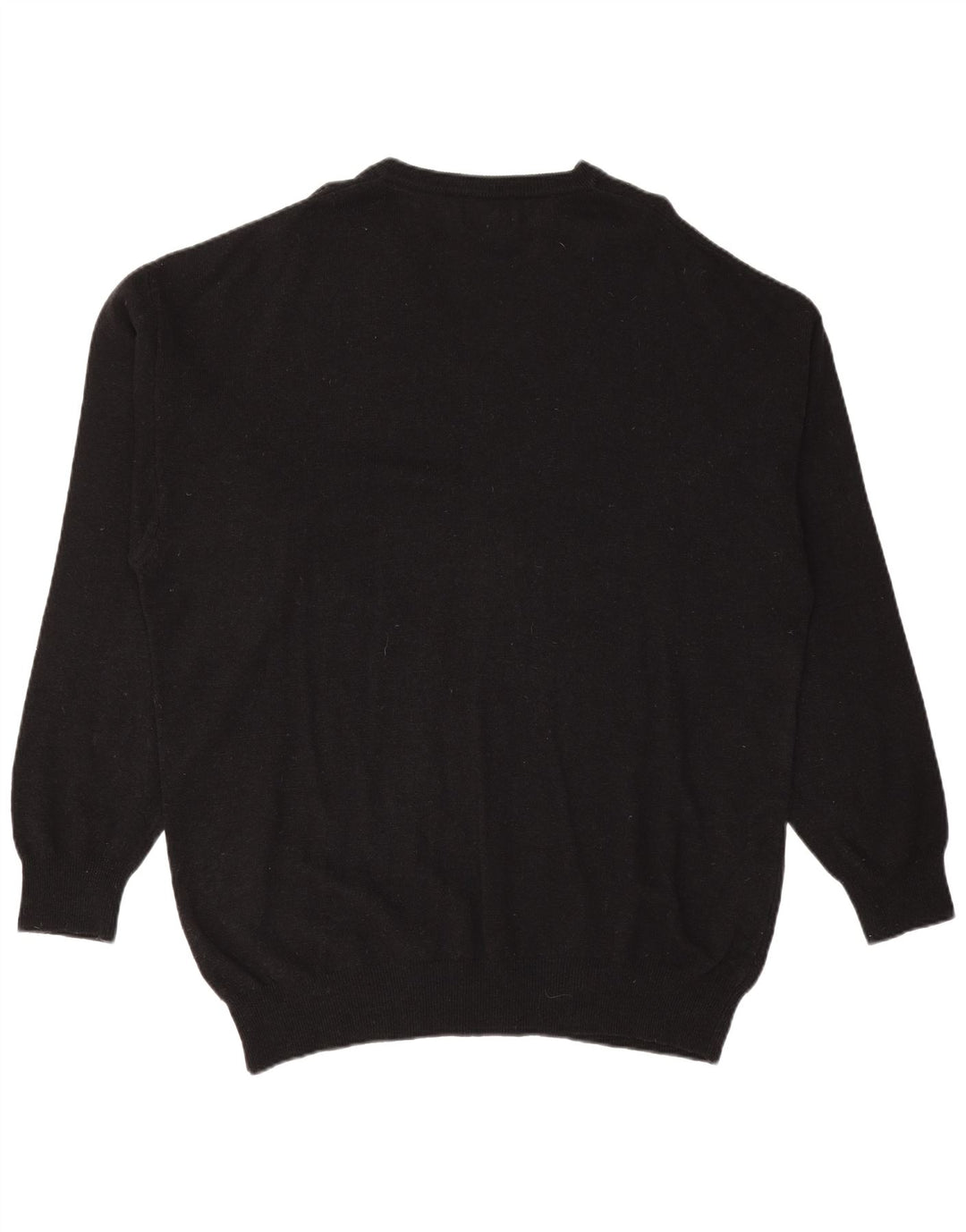 Maglione KAPPA da uomo con scollo a V XL in lana nera