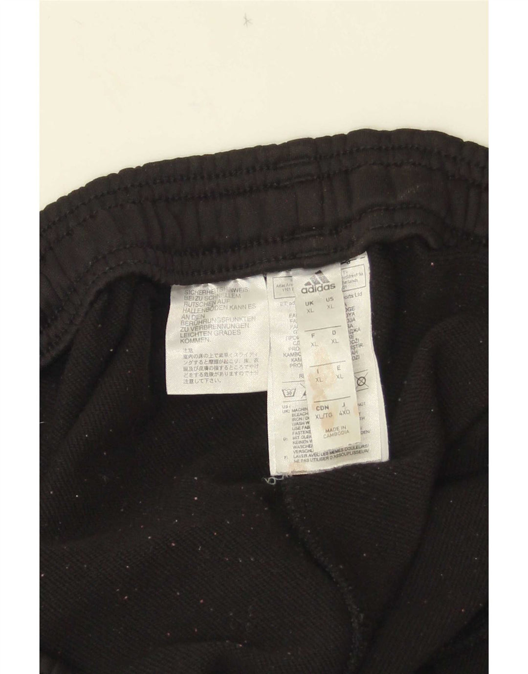 Pantaloni da tuta da uomo Adidas XL poliestere nero