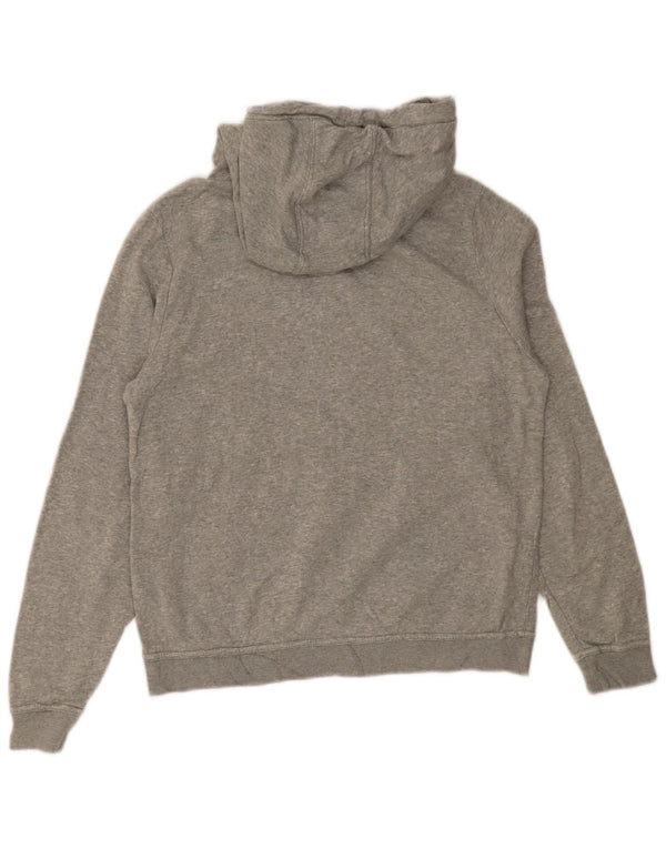 Felpa con Cappuccio Nike da Donna UK 10 Small Grigio Screziato Cotone