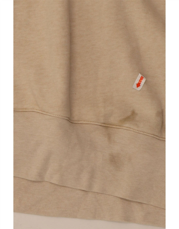 Maglione con cappuccio da uomo ADIDAS grande in cotone beige