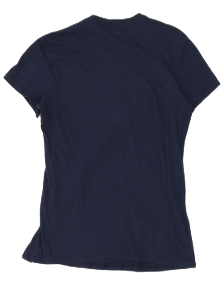 T-shirt grafica da donna Adidas Top UK 14 medio blu navy